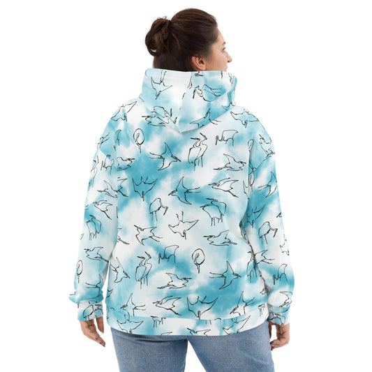 Zilla Egrets Hoodie Blue Sky-Zilla