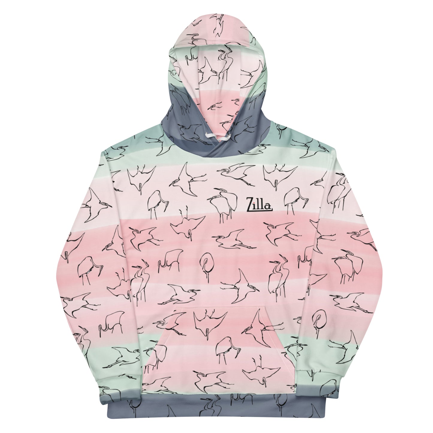 Zilla Egrets Hoodie Trifle-Zilla