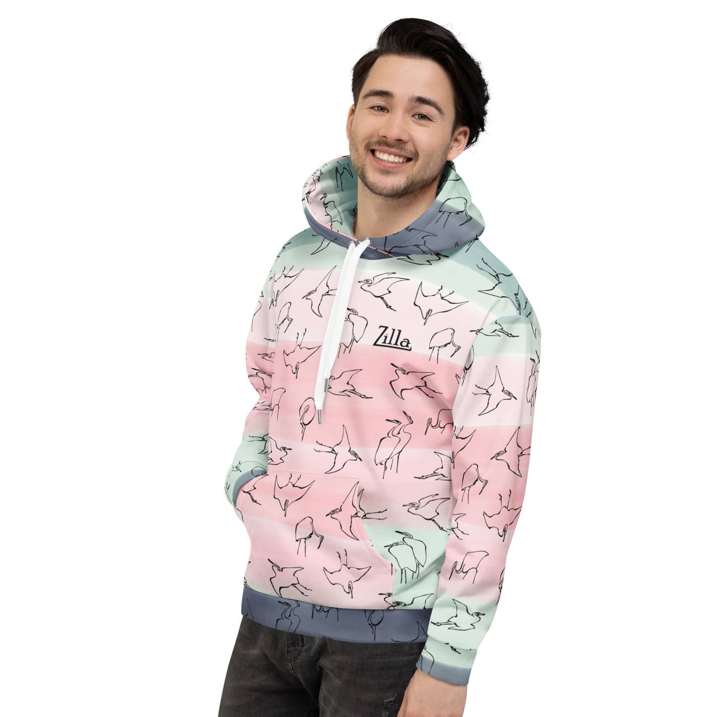 Zilla Egrets Hoodie Trifle-Zilla