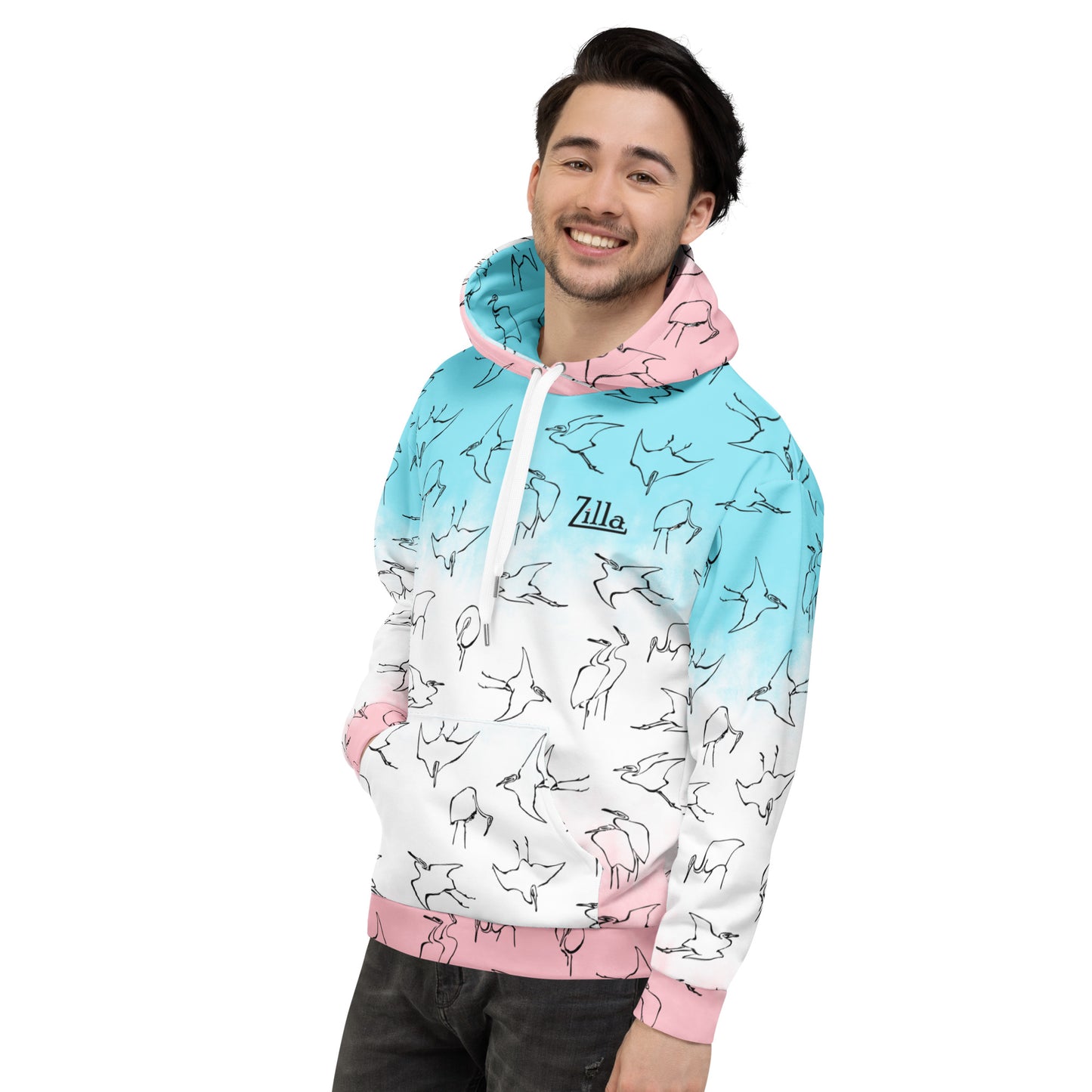 Zilla Egrets Hoodie Bubblegum-Zilla