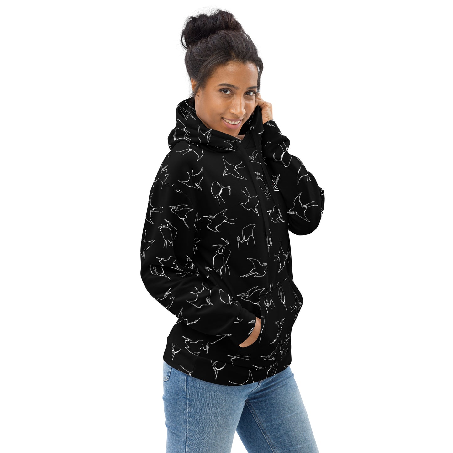 Zilla Egrets Hoodie Chalkboard-Zilla