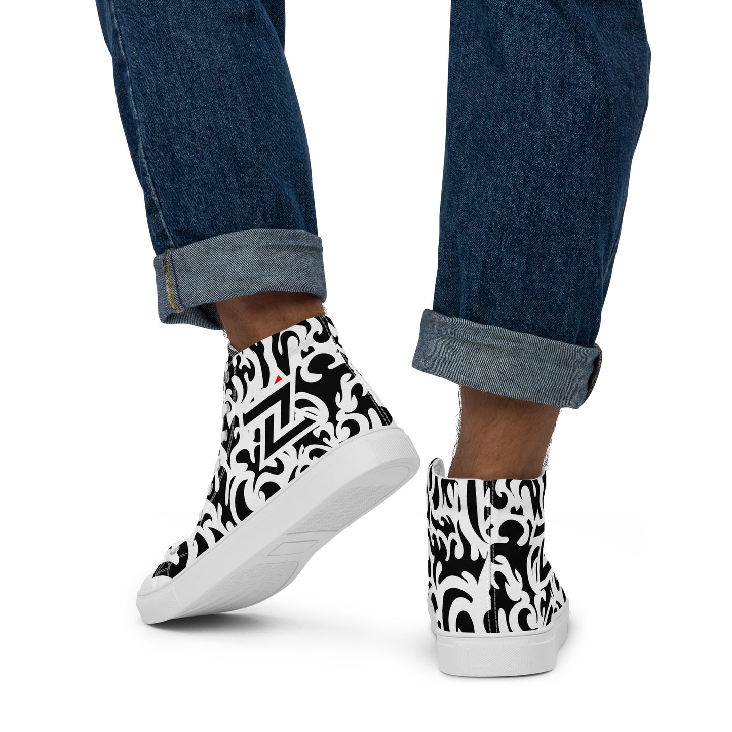 Zilla BigTruck Doodle1 High Top Canvas Shoes-Zilla