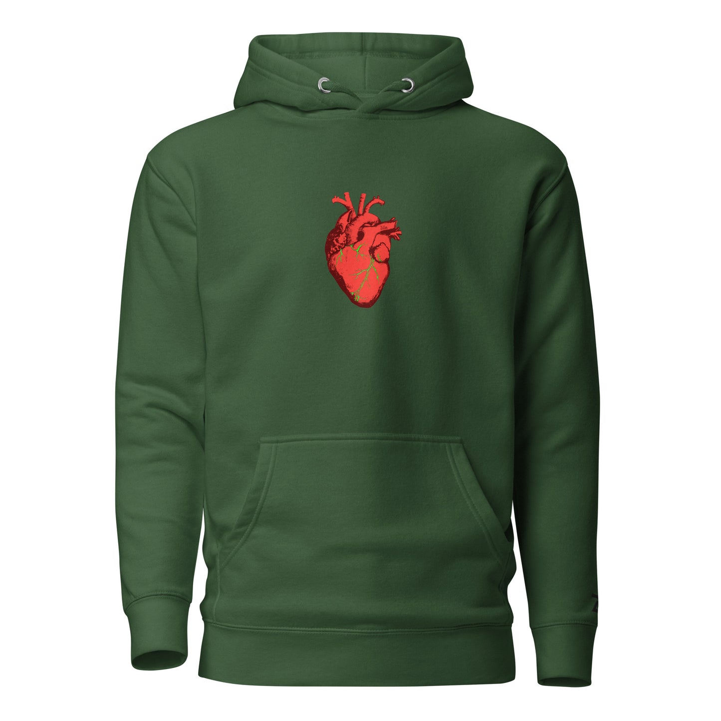 Zilla Monster Heart Hoodie (Lime)-Zilla