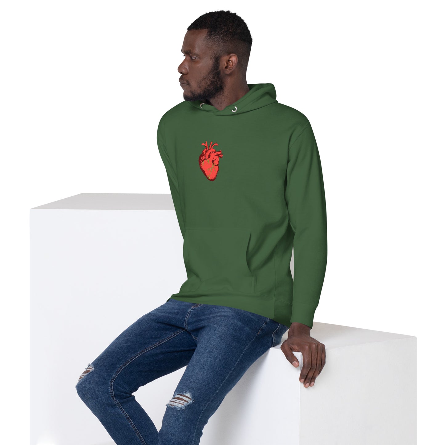 Zilla Monster Heart Hoodie (Lime)-Zilla