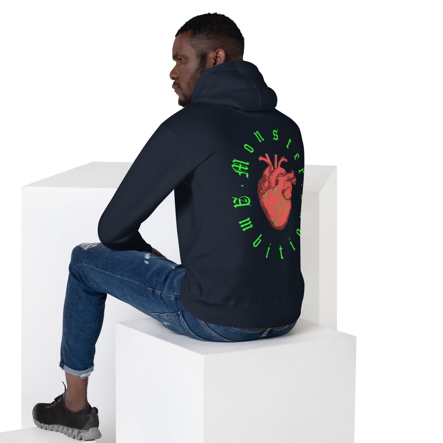 Zilla Monster Heart Hoodie (Lime)-Zilla