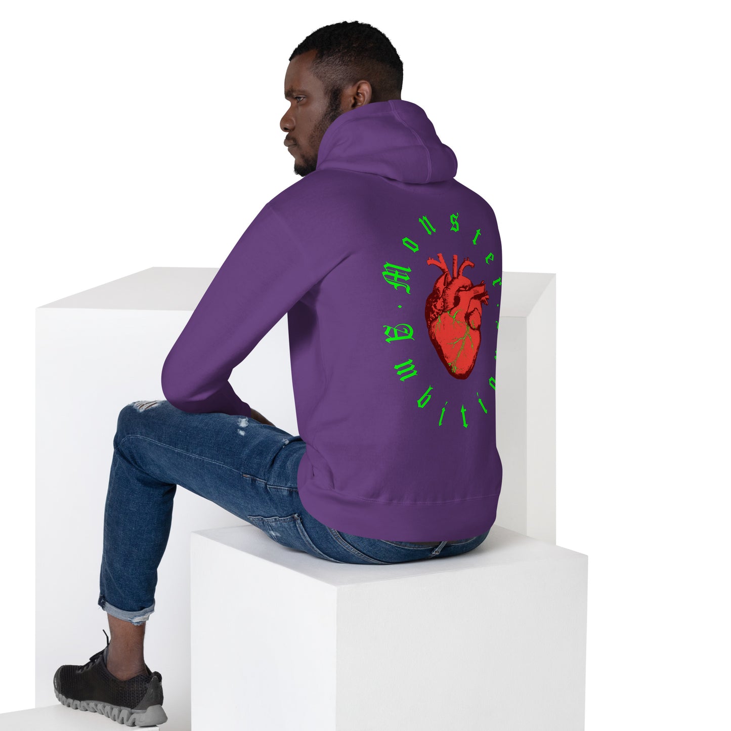 Zilla Monster Heart Hoodie (Lime)-Zilla