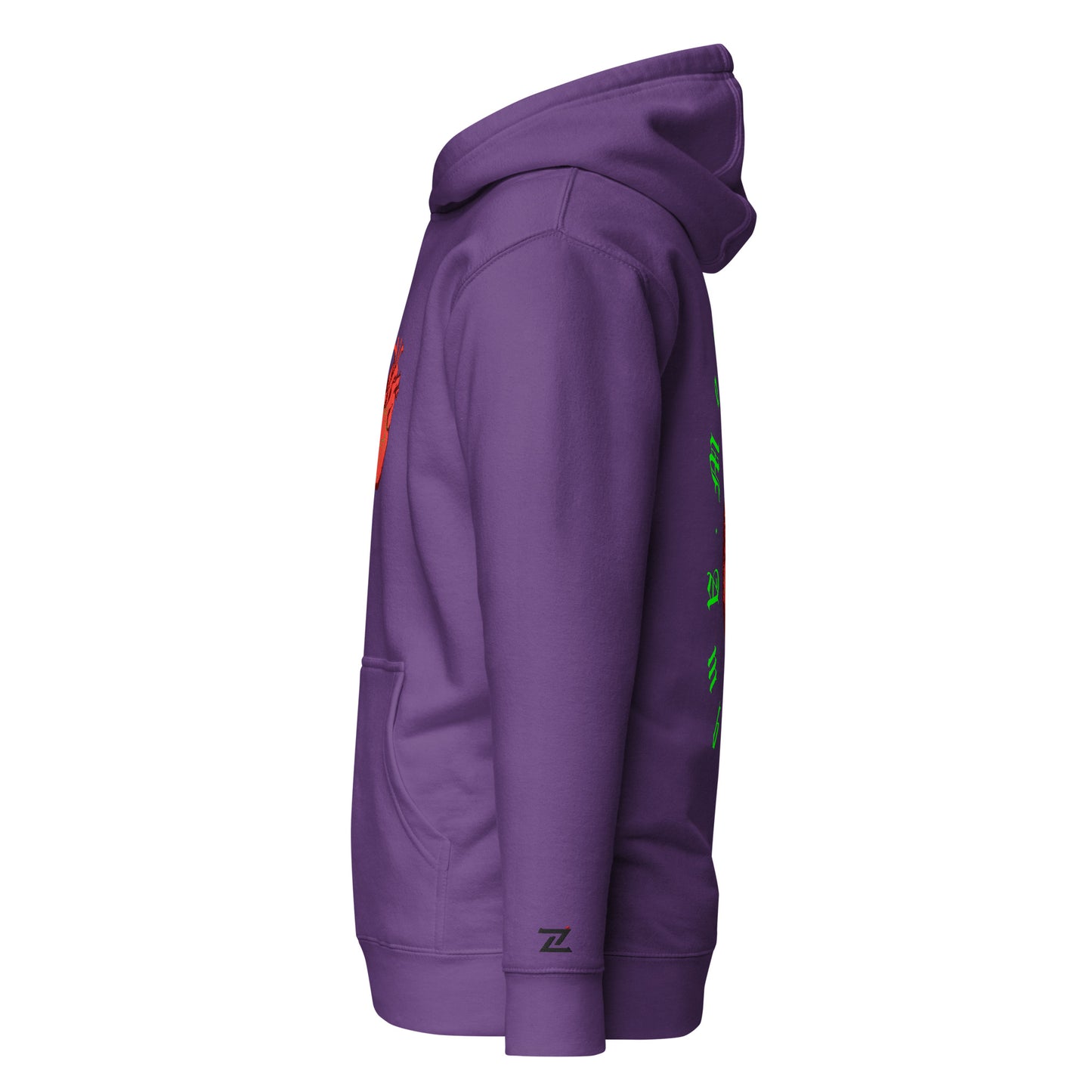 Zilla Monster Heart Hoodie (Lime)-Zilla