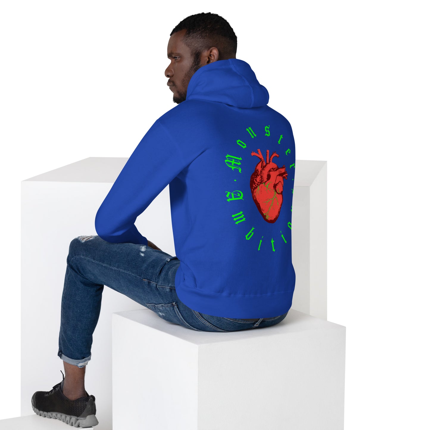 Zilla Monster Heart Hoodie (Lime)-Zilla