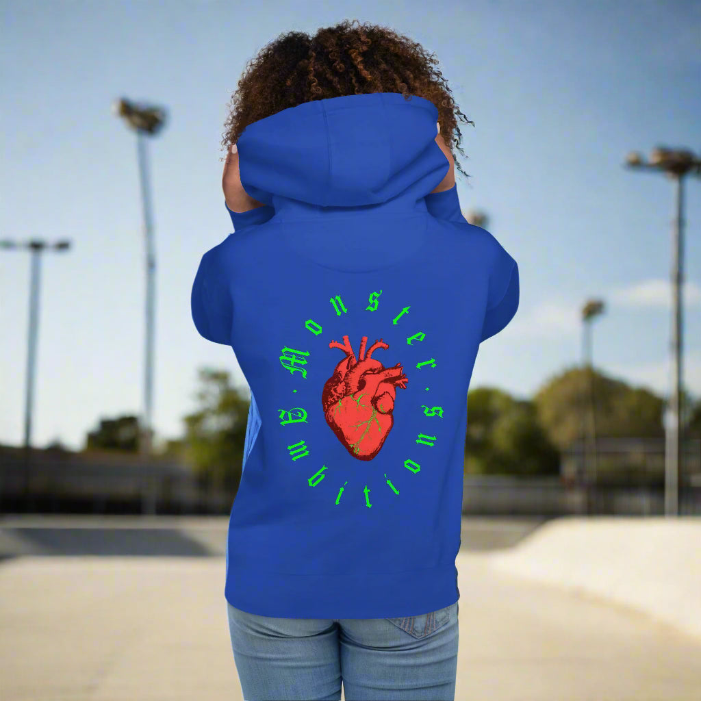 Zilla Monster Heart Hoodie (Lime)-Zilla