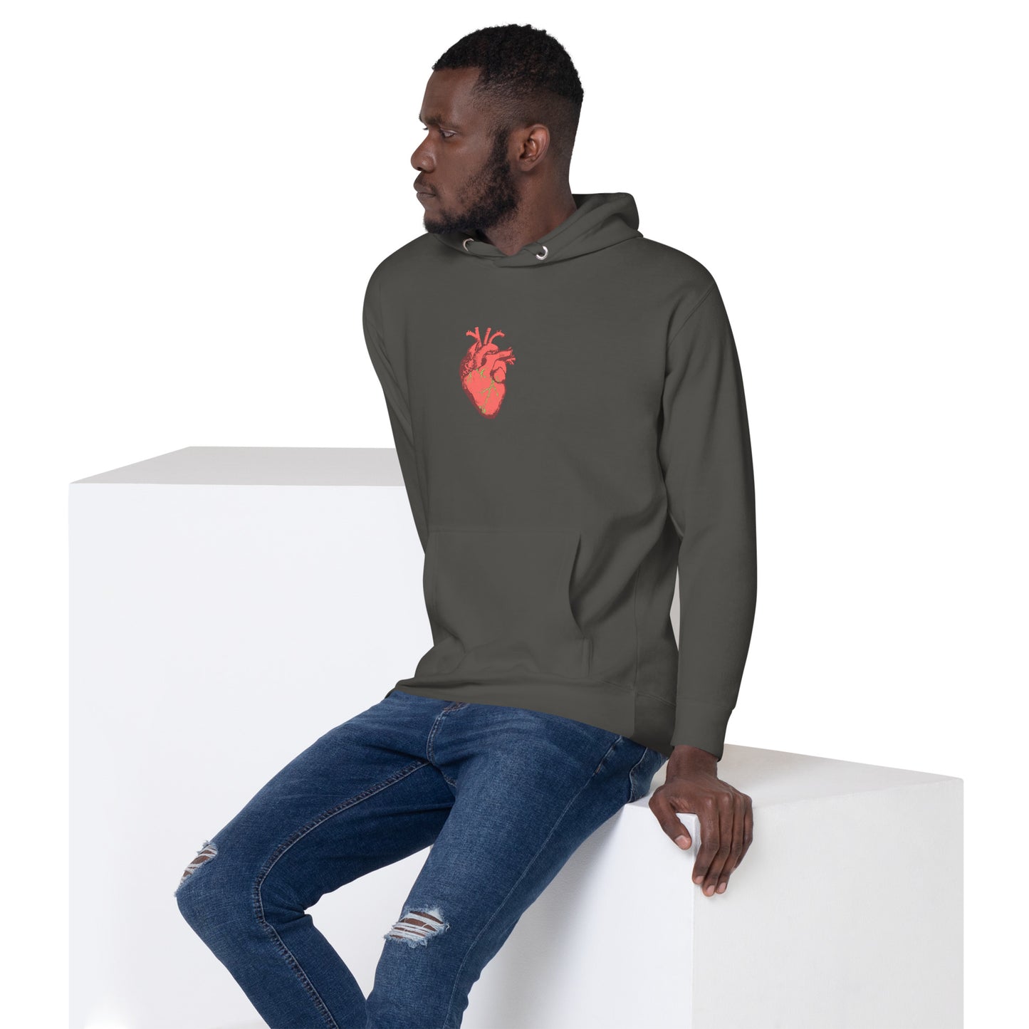 Zilla Monster Heart Hoodie (Lime)-Zilla