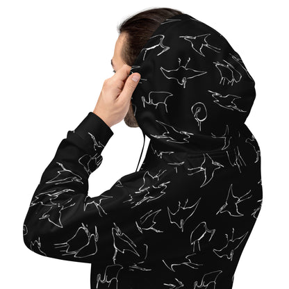 Zilla Egrets Hoodie Chalkboard-Zilla