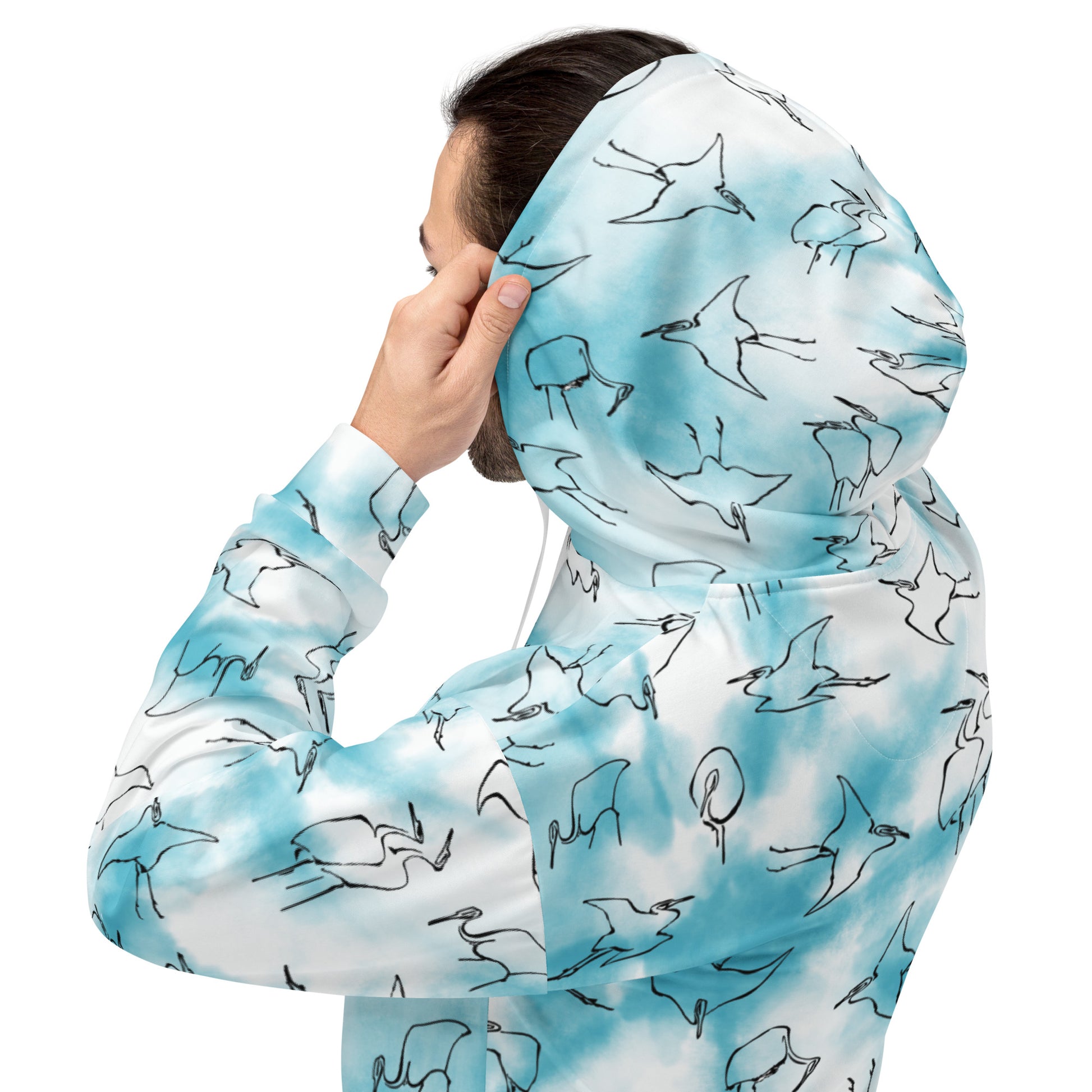 Zilla Egrets Hoodie Blue Sky-Zilla