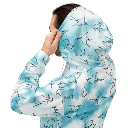 Zilla Egrets Hoodie Blue Sky-Zilla