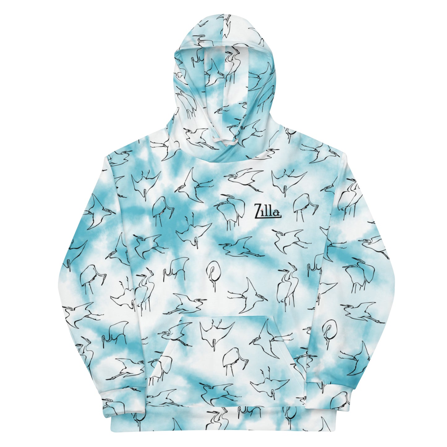 Zilla Egrets Hoodie Blue Sky-Zilla