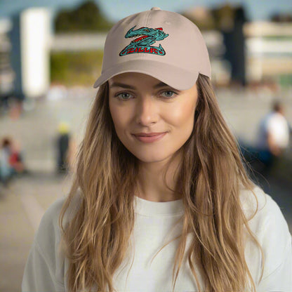 Zilla TJ Newell Baseball Cap being worn by a female skater