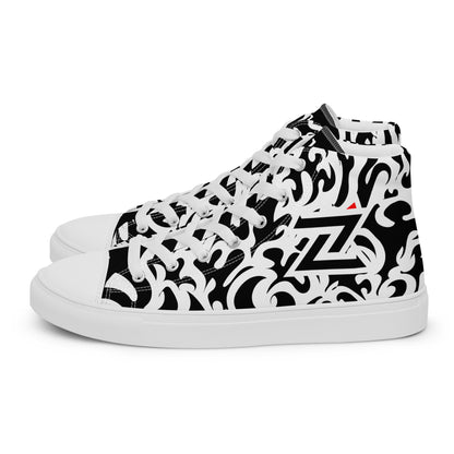 Zilla BigTruck Doodle1 High Top Canvas Shoes-Zilla