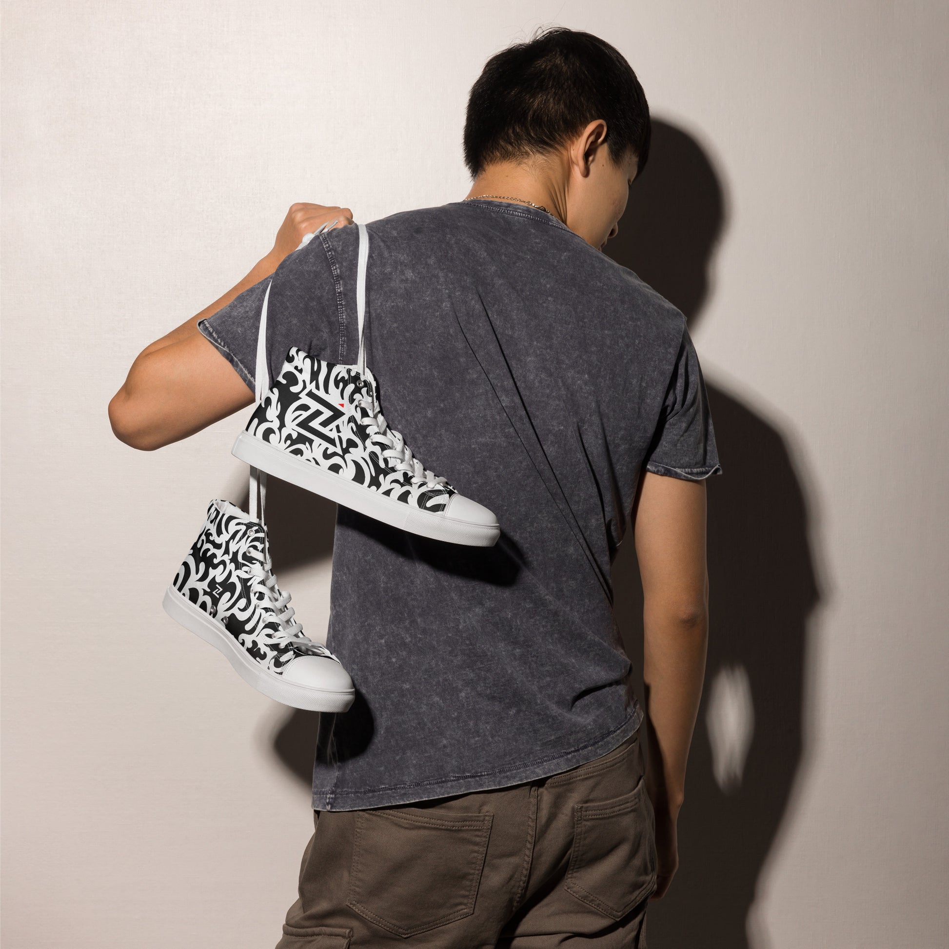 Zilla BigTruck Doodle1 High Top Canvas Shoes-Zilla