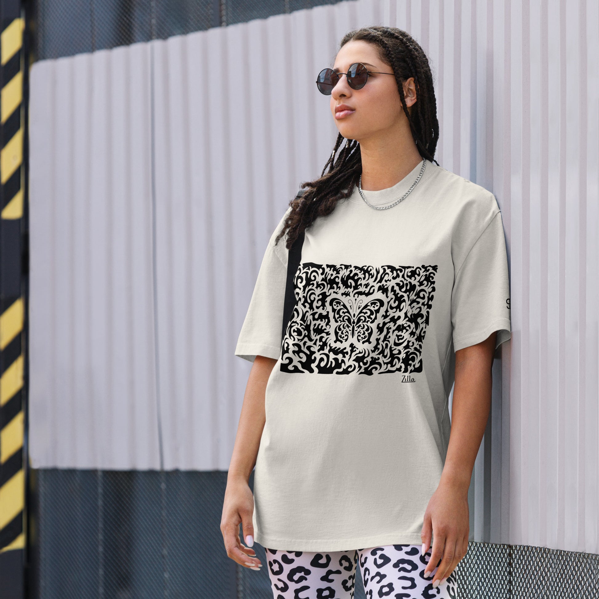Zilla Sean Tighe Butterfly Oversized Tee-Zilla