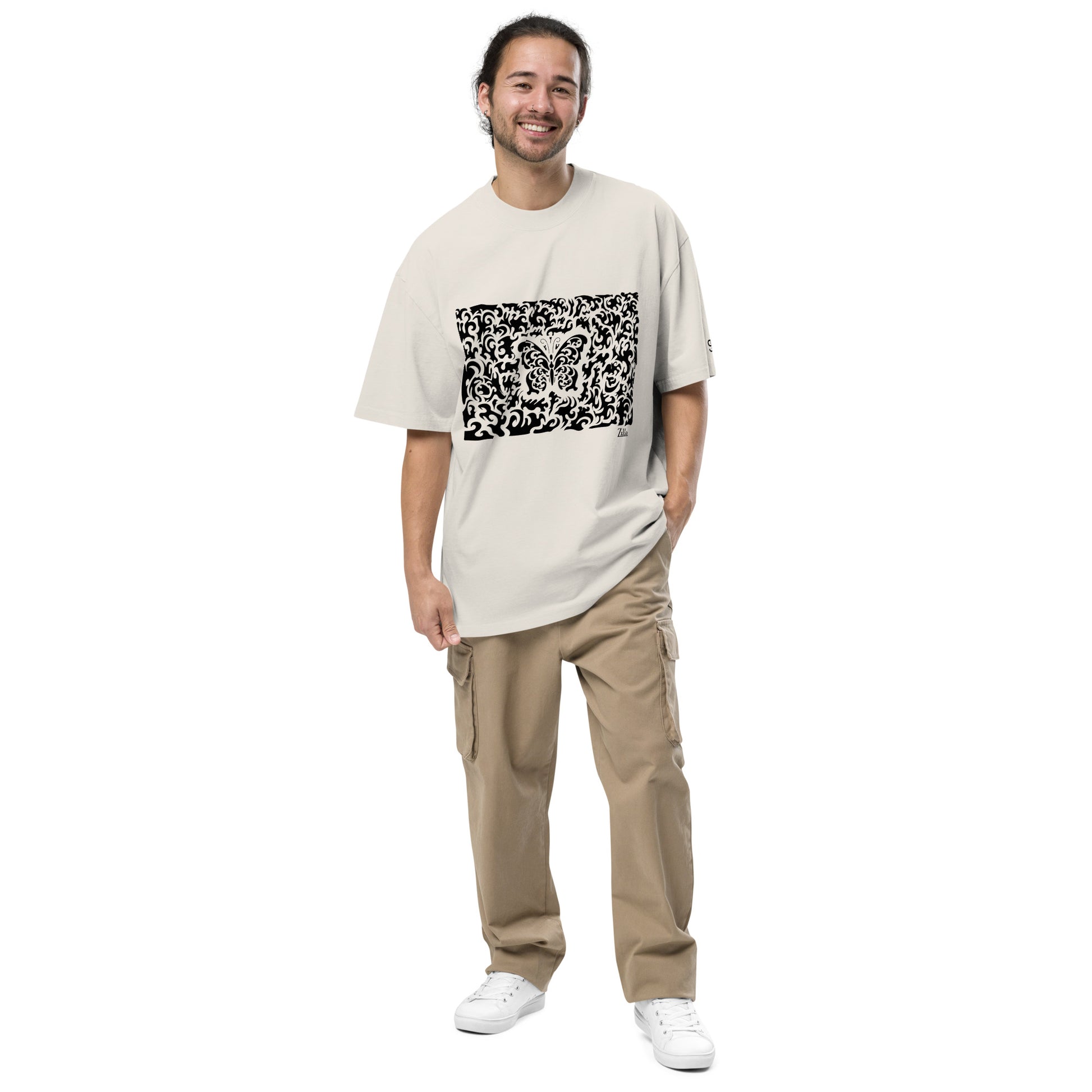 Zilla Sean Tighe Butterfly Oversized Tee-Zilla