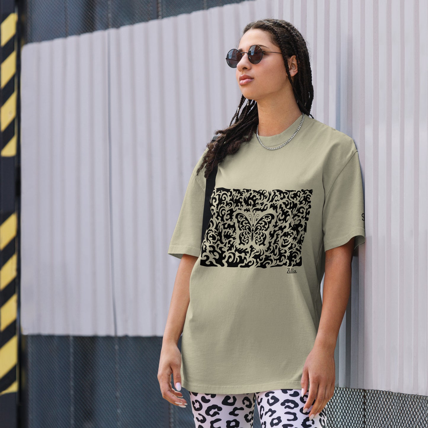 Zilla Sean Tighe Butterfly Oversized Tee-Zilla