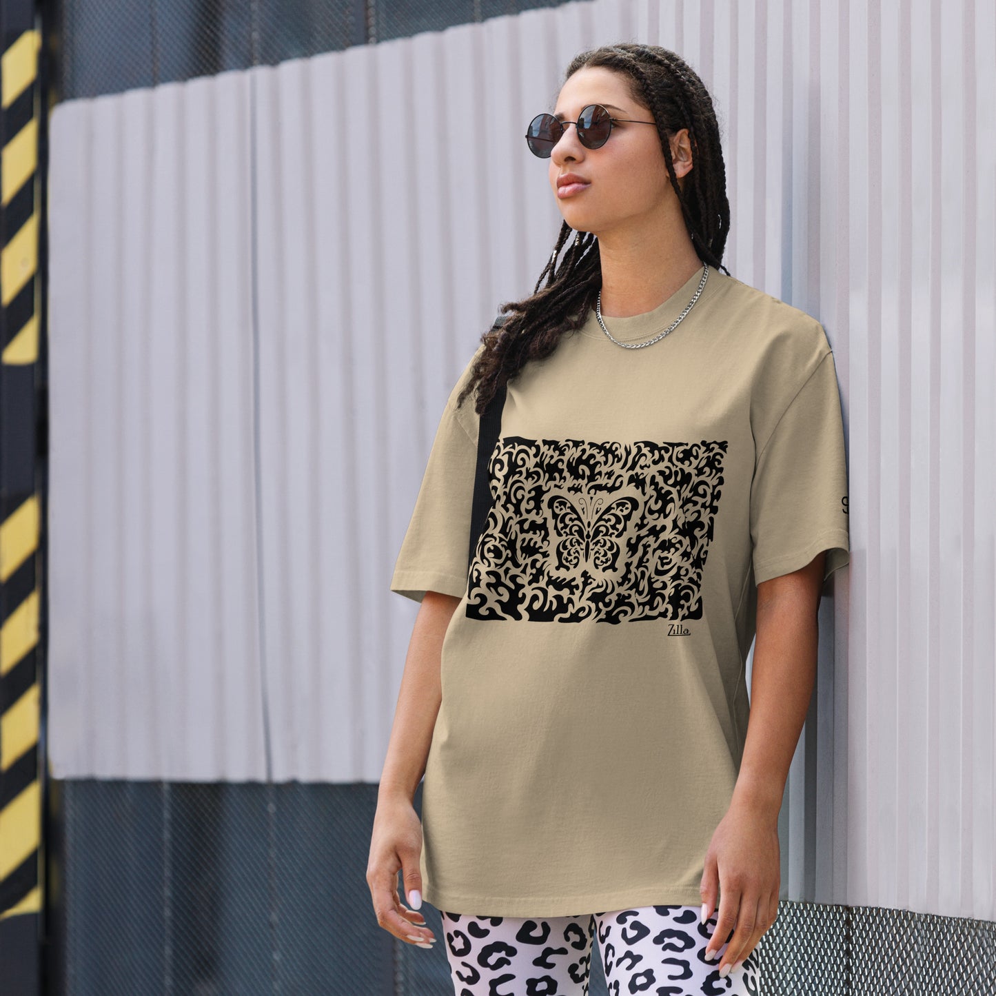 Zilla Sean Tighe Butterfly Oversized Tee-Zilla