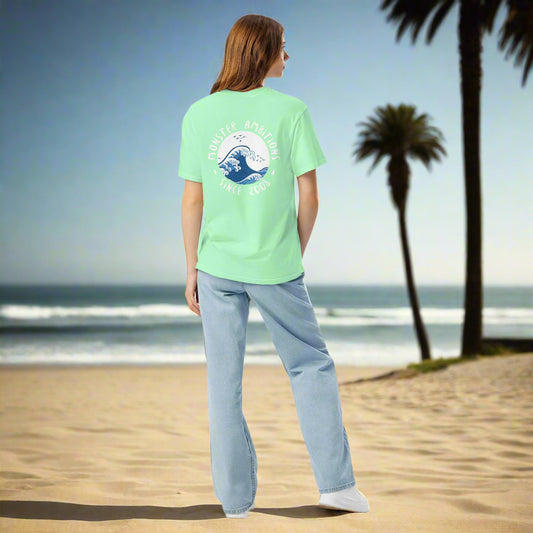 Zilla Hokusai Returns T-shirt in Reef Green
