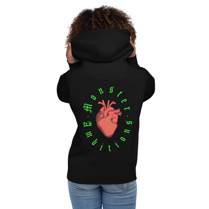 Zilla Monster Heart Hoodie (Lime)-Zilla