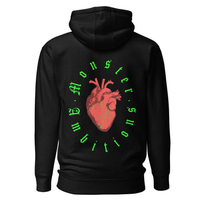 Zilla Monster Heart Hoodie (Lime)-Zilla