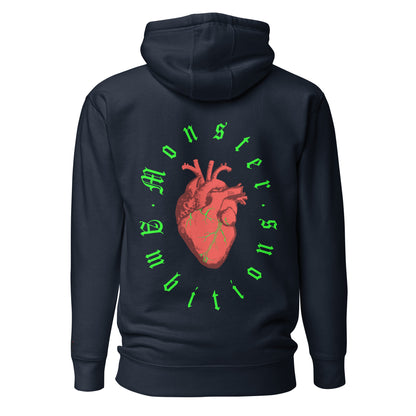Zilla Monster Heart Hoodie (Lime)-Zilla