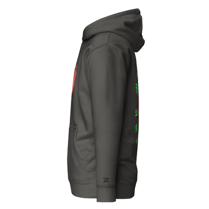 Zilla Monster Heart Hoodie (Lime)-Zilla