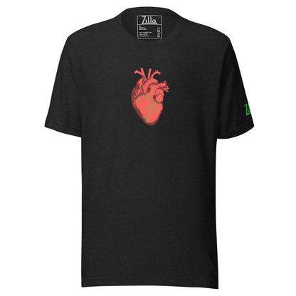 Zilla Monster Heart Tee (Lime)-Zilla