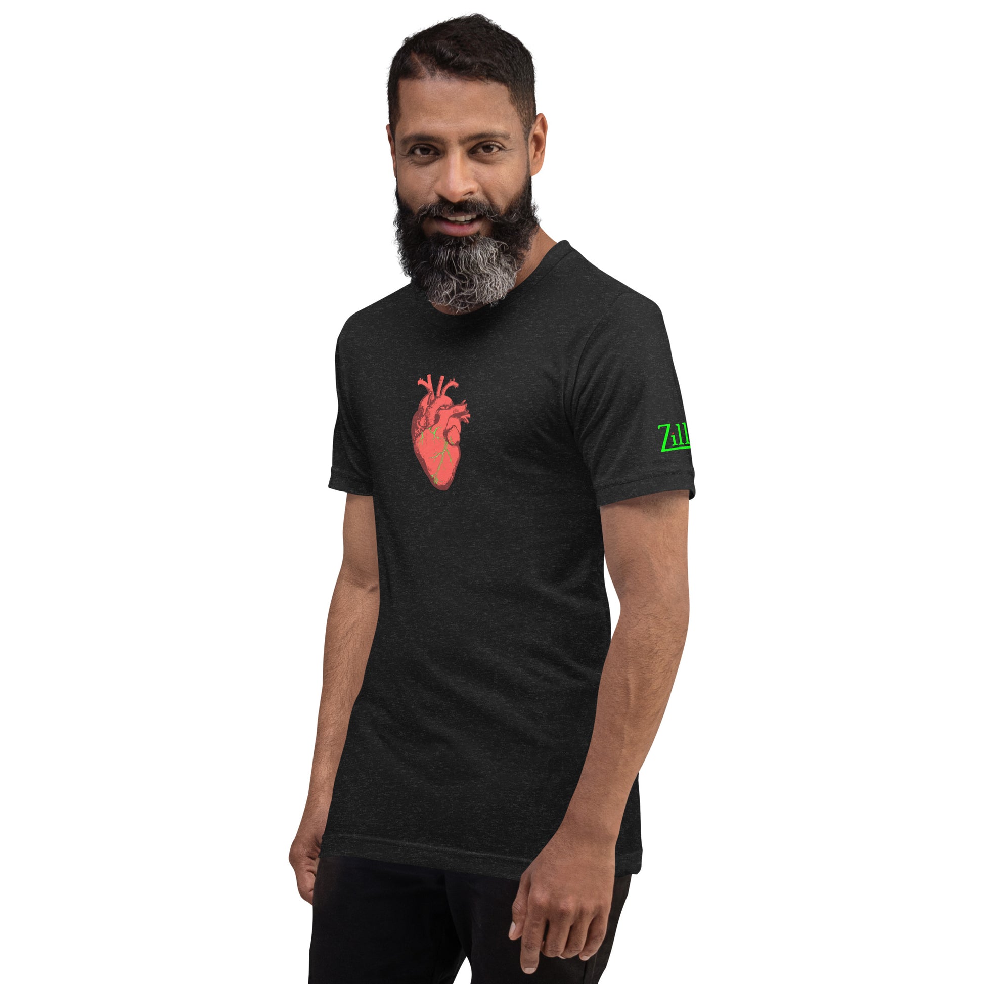 Zilla Monster Heart Tee (Lime)-Zilla