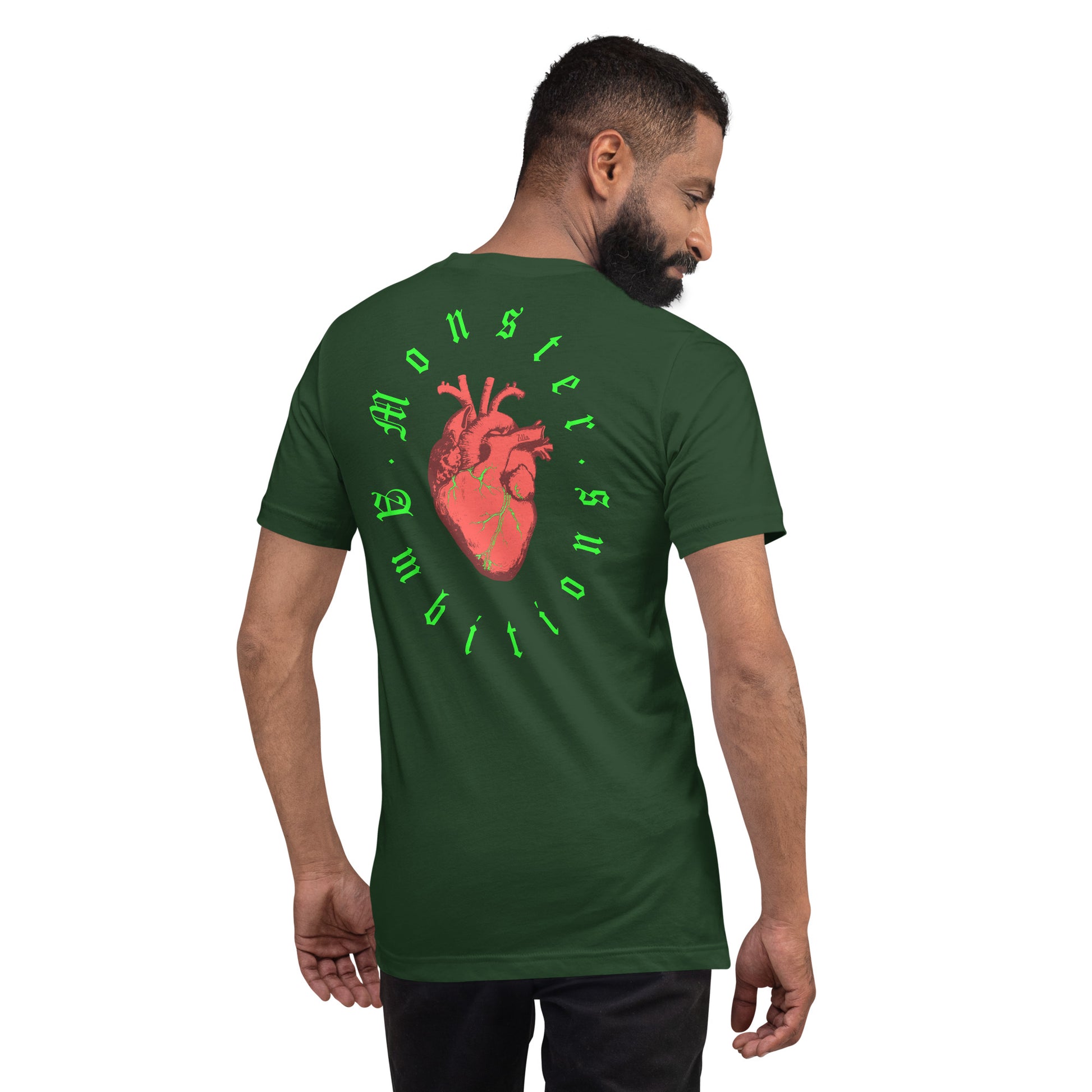 Zilla Monster Heart Tee (Lime)-Zilla