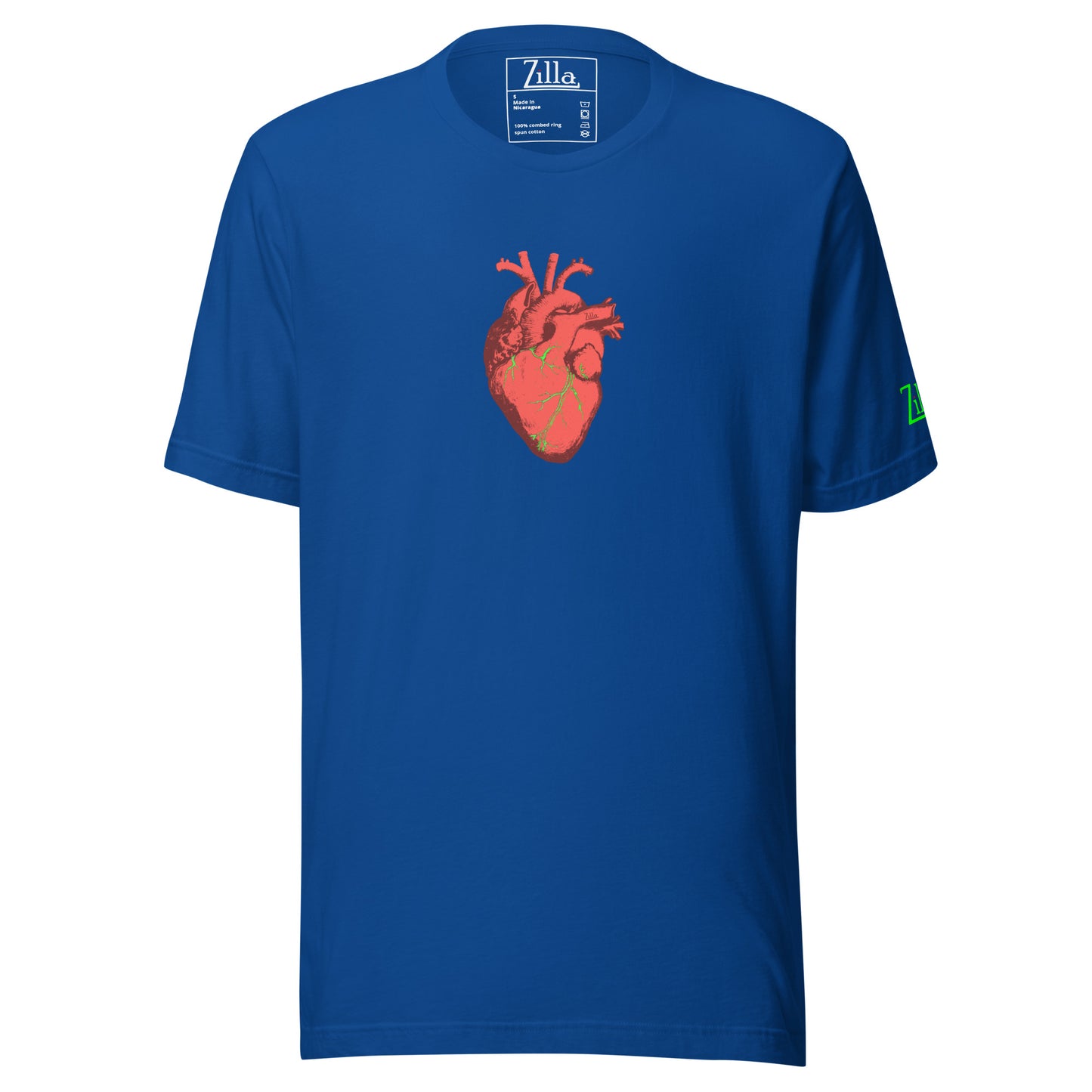 Zilla Monster Heart Tee (Lime)-Zilla