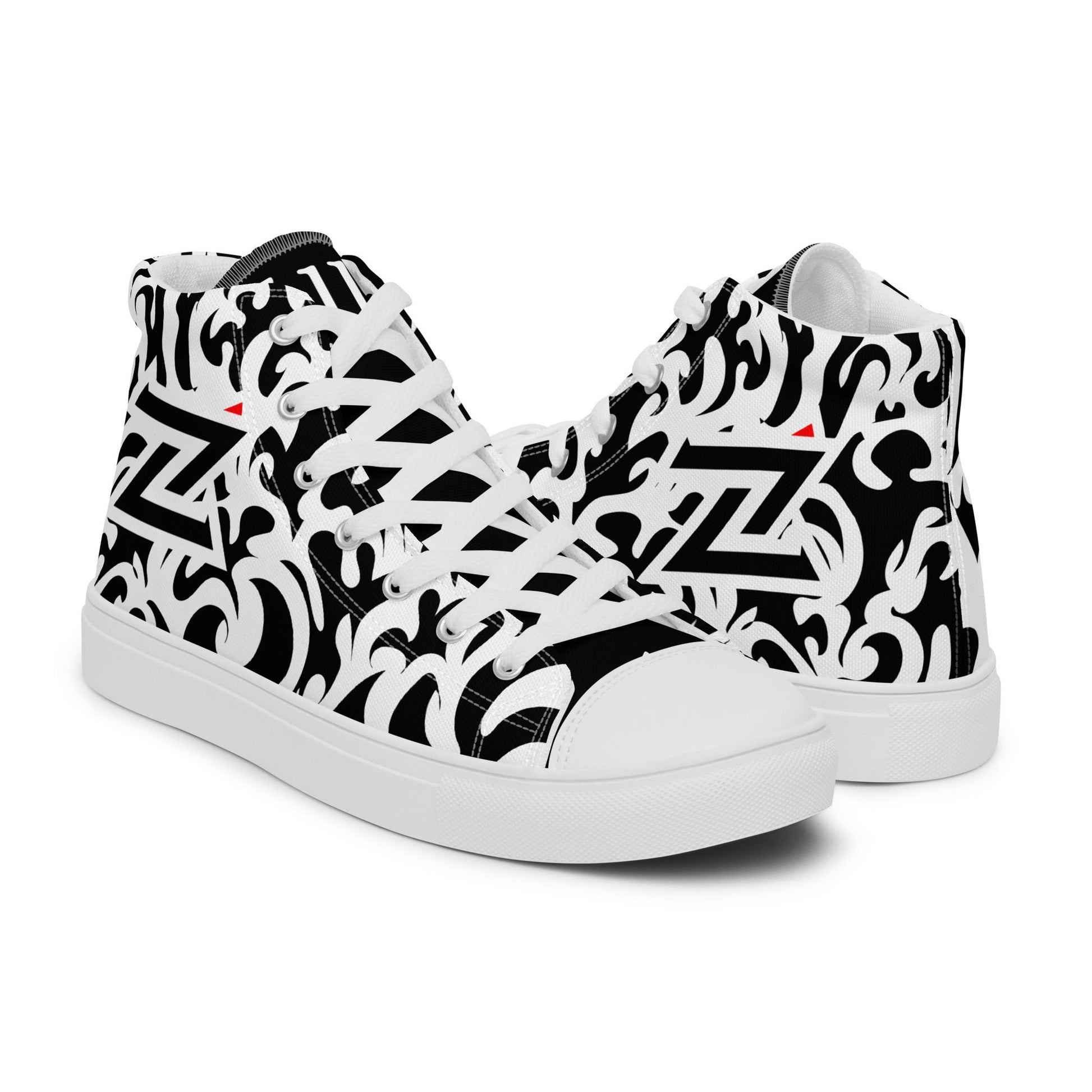 Zilla BigTruck Doodle1 High Top Canvas Shoes - Zilla