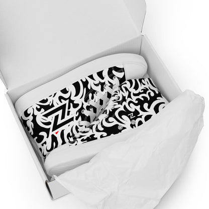 Zilla BigTruck Doodle1 High Top Canvas Shoes - Zilla