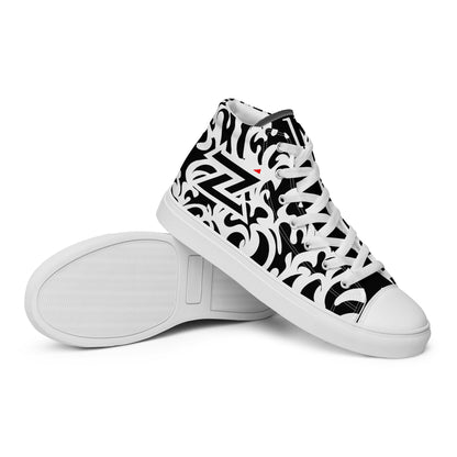 Zilla BigTruck Doodle1 High Top Canvas Shoes - Zilla