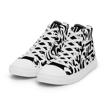 Zilla BigTruck Doodle1 High Top Canvas Shoes - Zilla