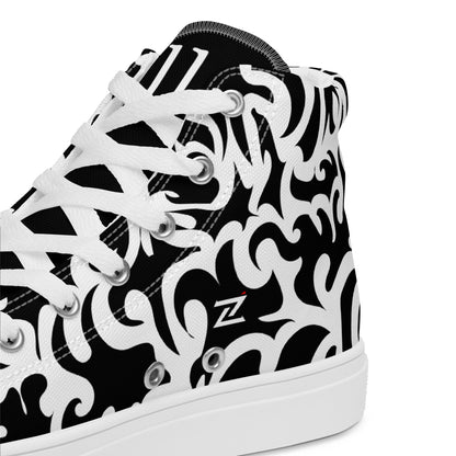 Zilla BigTruck Doodle1 High Top Canvas Shoes - Zilla