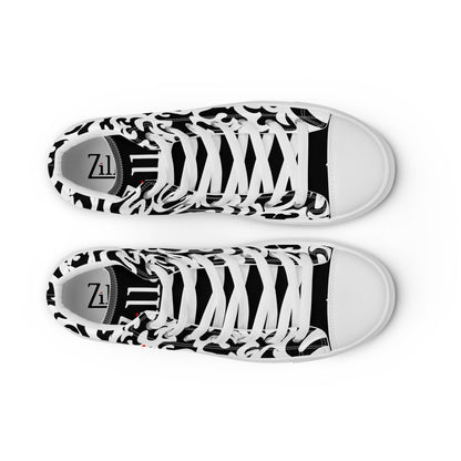 Zilla BigTruck Doodle1 High Top Canvas Shoes - Zilla