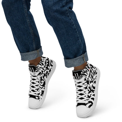 Zilla BigTruck Doodle1 High Top Canvas Shoes - Zilla