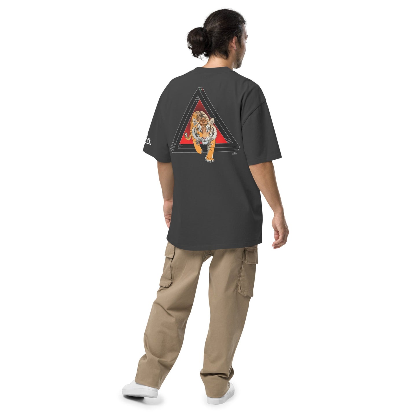 Zilla Checco Beware Tiger Oversized T-Shirt - Zilla