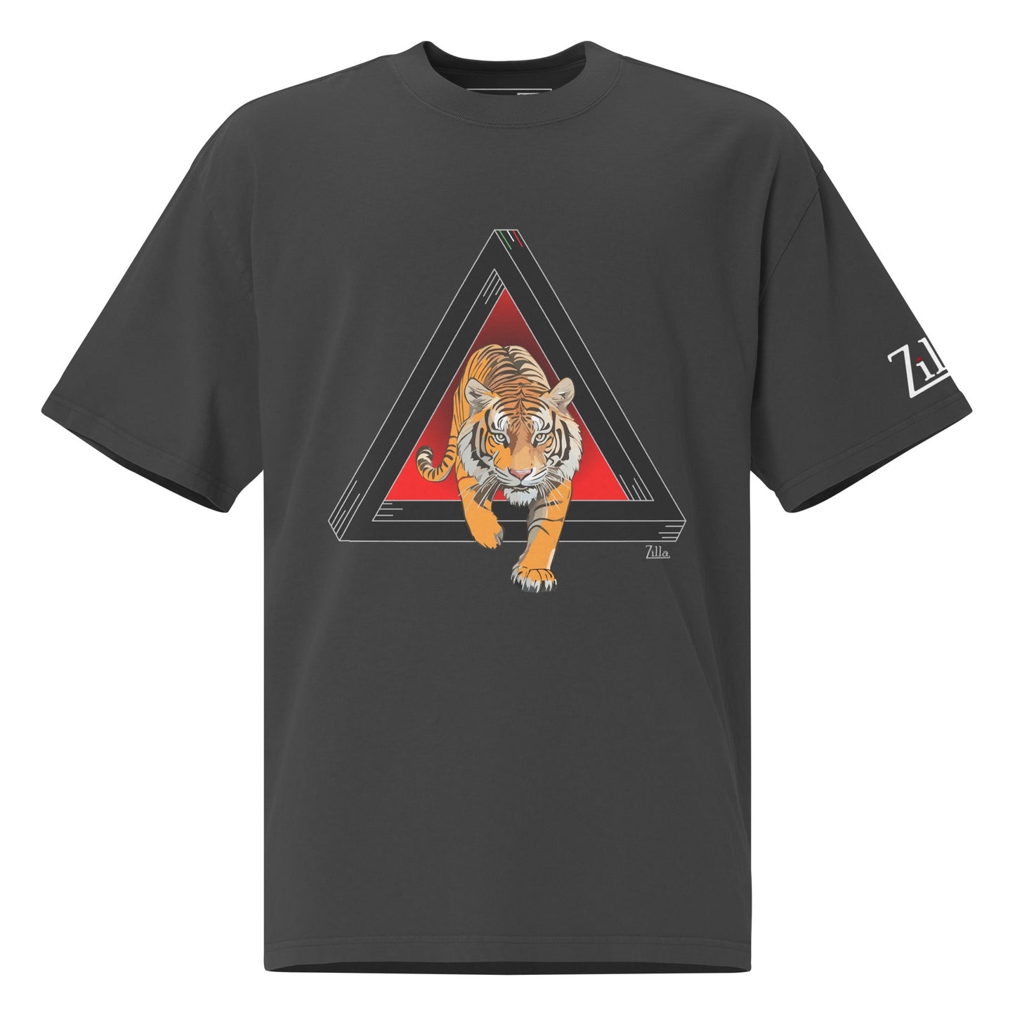 Zilla Checco Beware Tiger Oversized T-Shirt - Zilla