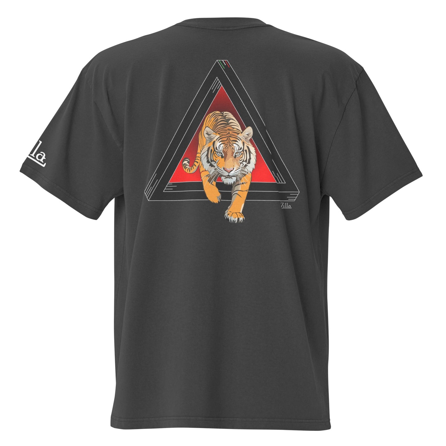 Zilla Checco Beware Tiger Oversized T-Shirt - Zilla