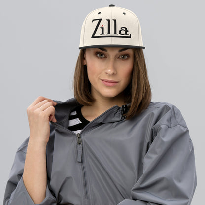 Zilla Snapback Hat (Black Logo) - Zilla
