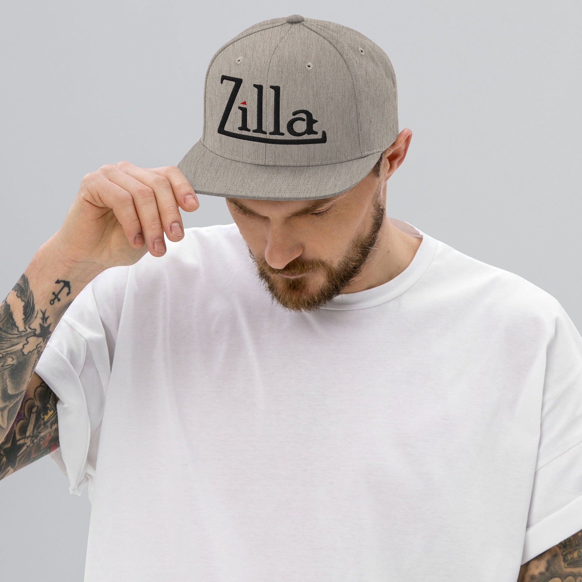 Zilla Snapback Hat (Black Logo) - Zilla