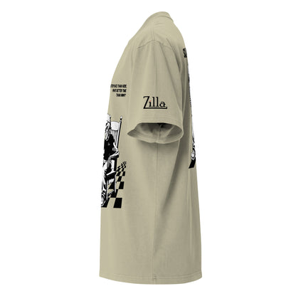 Zilla Till I Die Oversized T-Shirt (B&W) - Zilla