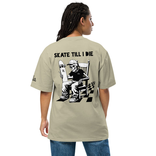 Zilla Till I Die Oversized T-Shirt (B&W) - Zilla