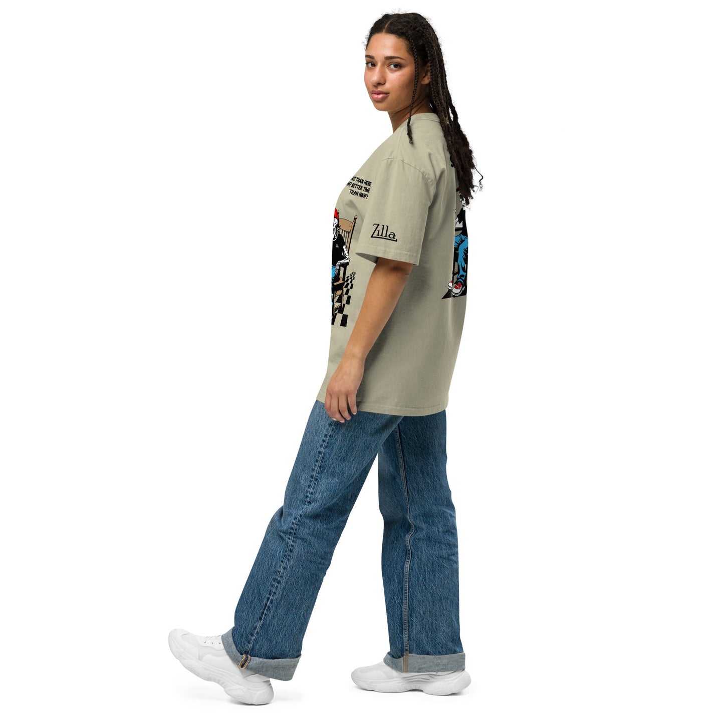 Zilla Till I Die Oversized T-Shirt (Colour) - Zilla