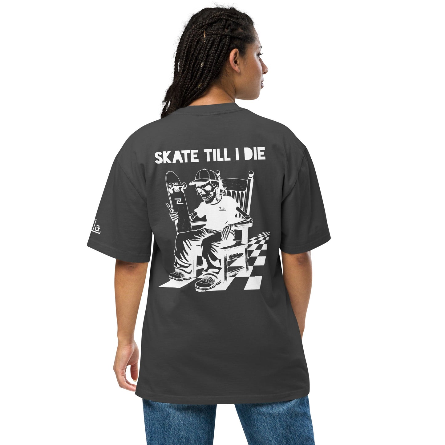Zilla Till I Die Oversized T-Shirt (Negative) - Zilla